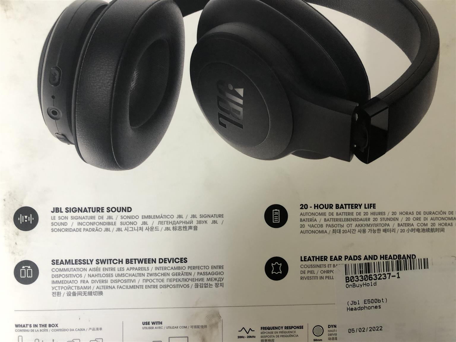 Headphones JBL E500BT Wireless