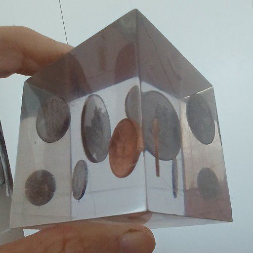 Coins proof set, 1965 / 70 / 71, in glass holder