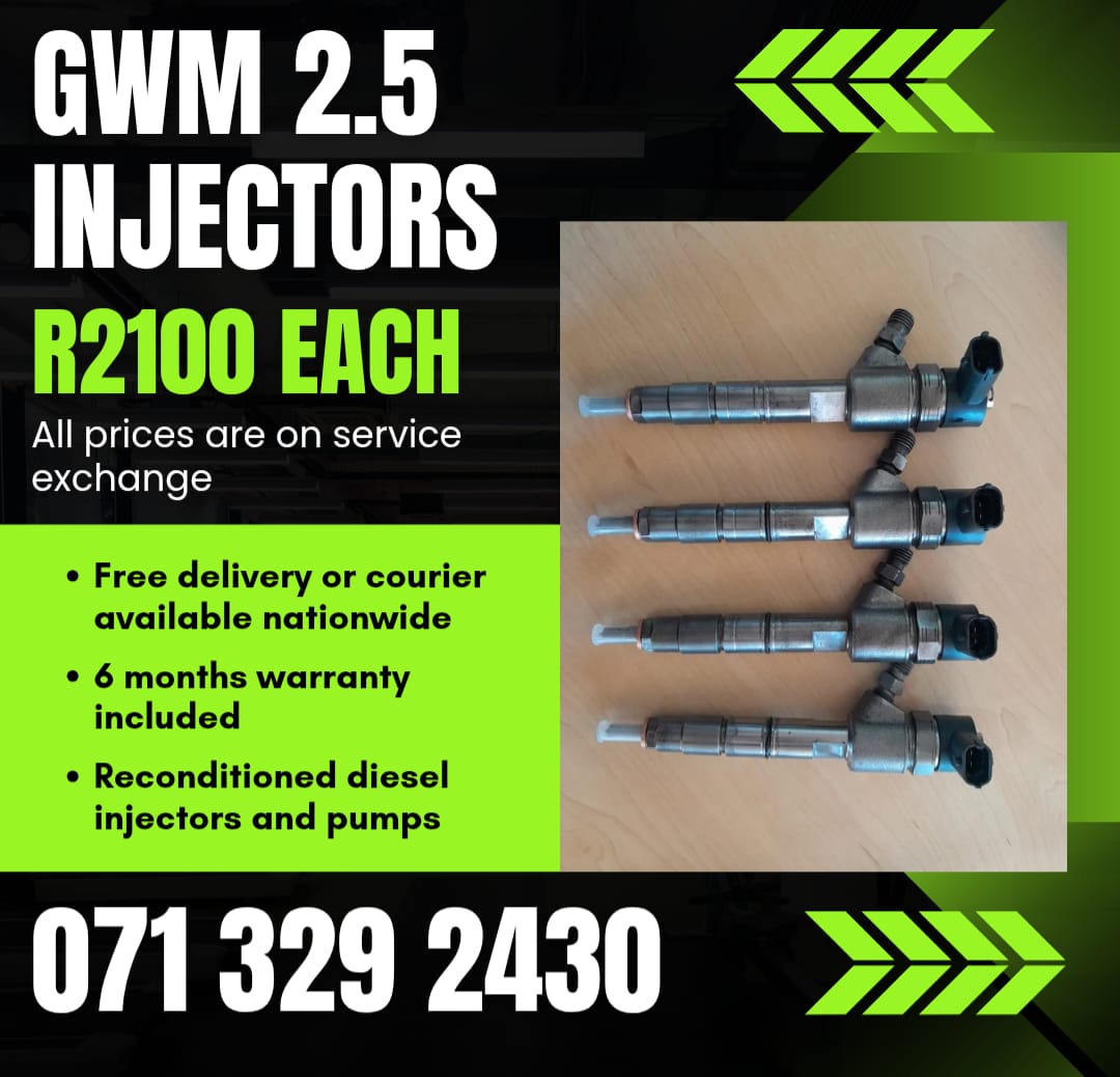 GWM 2.5 INJECTORS FOR SALE WITH WARRANTY INCLUDED - Private Seller GWM 2.5 INJECTORS FOR SALE WITH WARRANTY INCLUDED - Private Seller