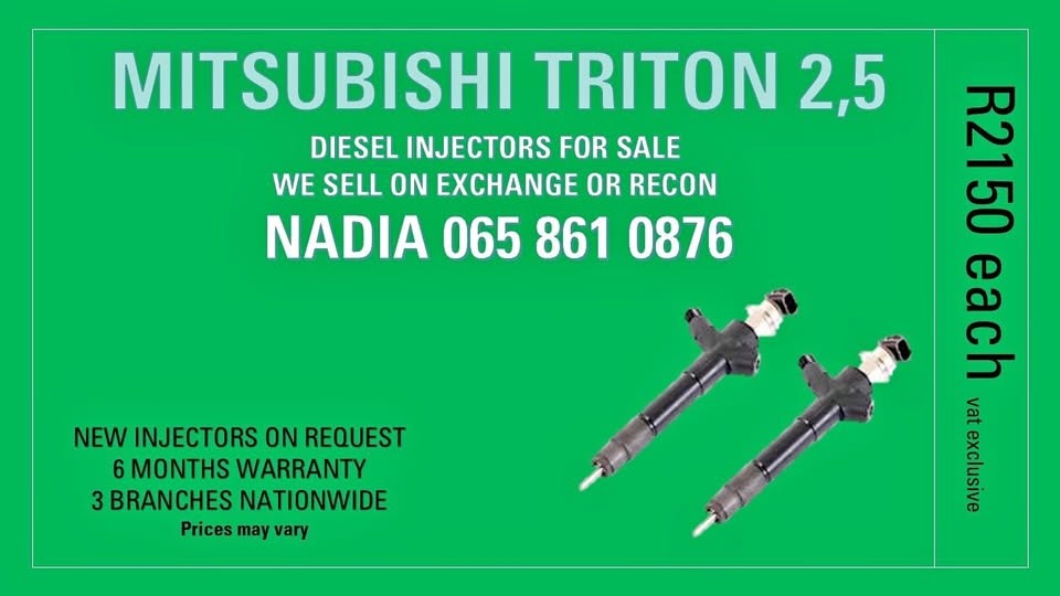 MITSUBISHI TRITON 2,5 DIESEL INJECTORS FOR SALE - Private Seller MITSUBISHI TRITON 2,5 DIESEL INJECTORS FOR SALE - Private Seller
