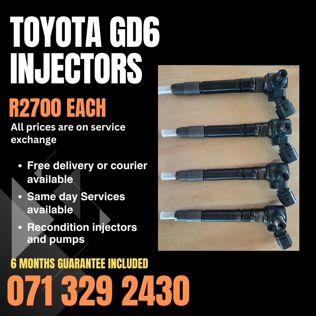 TOYOTA GD6 DIESEL INJECTORS FOR SALE WITH WARRANTY - Private Seller
