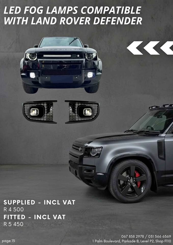 LED Fog Lamps compatible with Land Rover Defender - Fitted - Private Seller LED Fog Lamps compatible with Land Rover Defender - Fitted - Private Seller