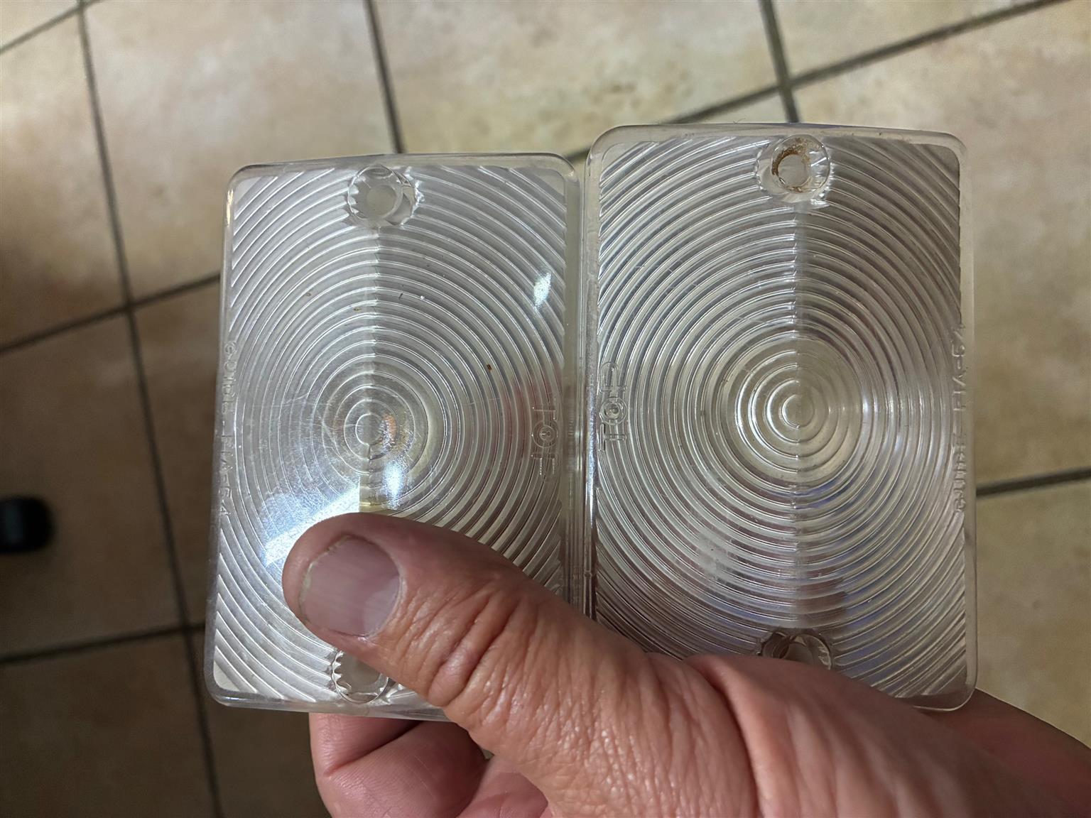 Chev 1954 LDV Park Lamp Lenses - Private Seller