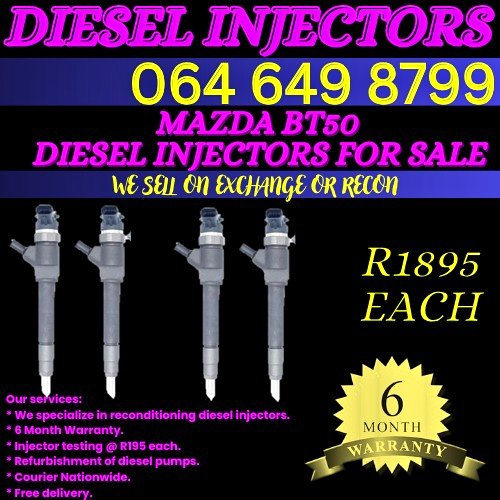 Mazda BT50 diesel injectors for sale on exchange - Private Seller Mazda BT50 diesel injectors for sale on exchange - Private Seller