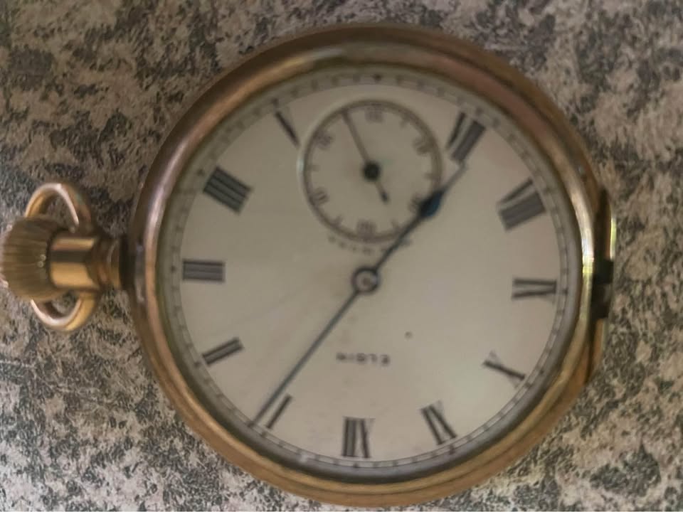 Old and Rare Elgin gold filled pocket watch