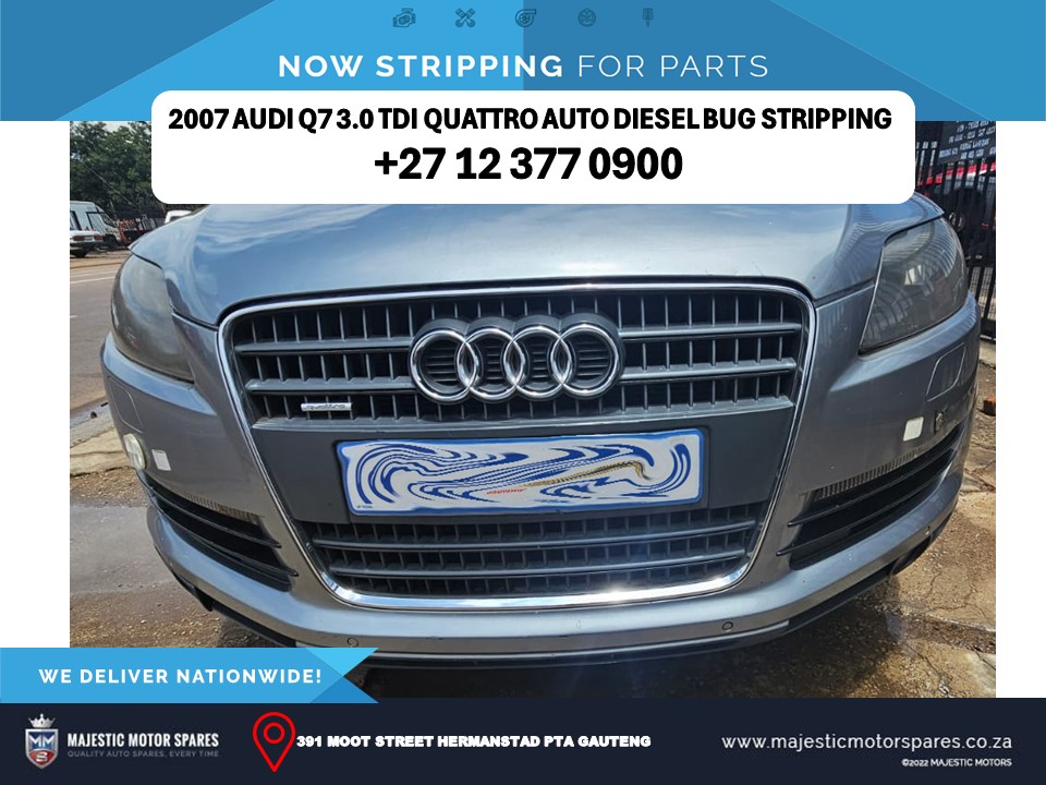 2007 Audi Q7 3.0 TDI Quattro Auto Diesel BUG Stripping for Spares - Private Seller 2007 Audi Q7 3.0 TDI Quattro Auto Diesel BUG Stripping for Spares - Private Seller