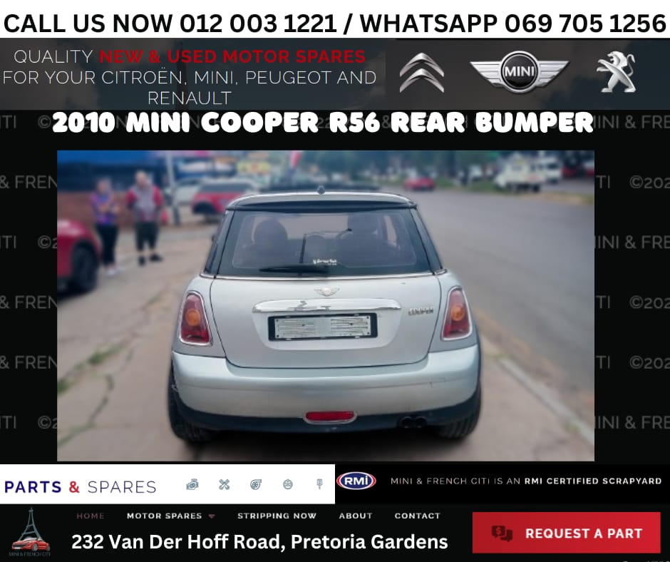 2010 Mini Cooper R56 Rear Bumper for Sale - Private Seller 2010 Mini Cooper R56 Rear Bumper for Sale - Private Seller