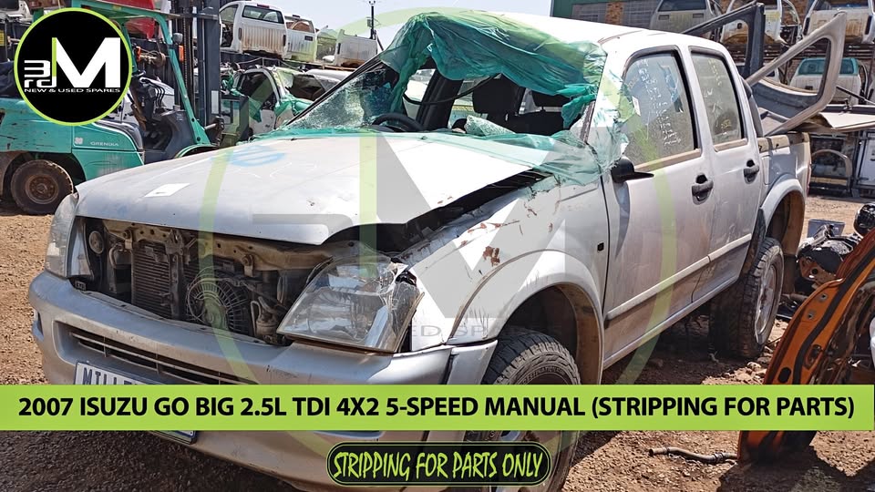 2007 ISUZU GO BIG 2.5L TDI 4×2 5-SPEED M/T DOUBLE CAB (STRIPPING FOR PARTS)