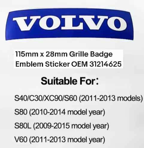 Volvo front grille badge label sticker - Private Seller Volvo front grille badge label sticker - Private Seller