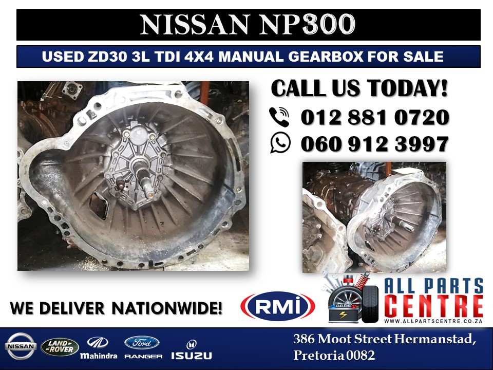 Nissan Np300 Used ZD30 TDI 4×4 Manual Gearbox for Sale