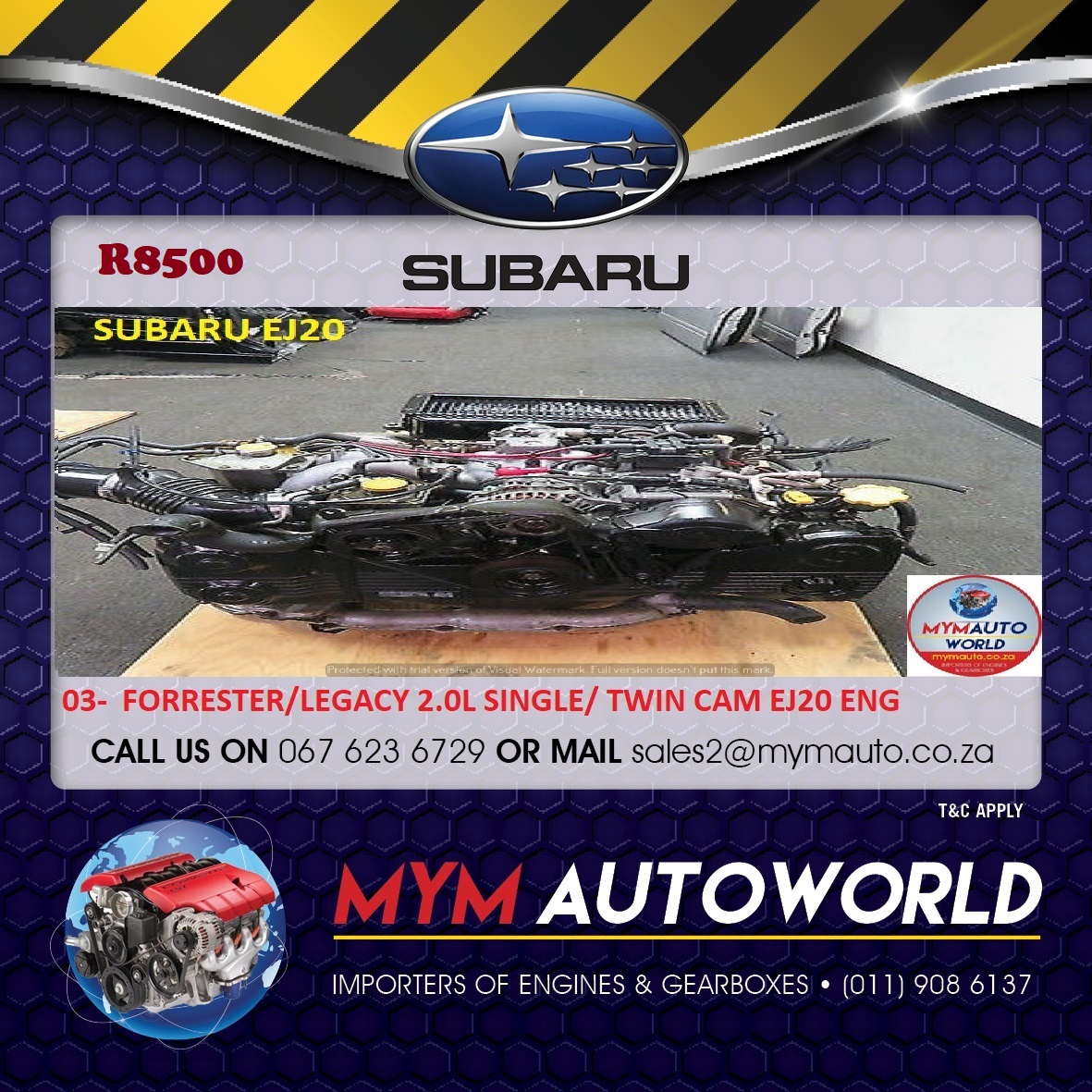 SUBARU 2.0L SINGLE/TWIN CAM EJ20 ENGINE - Private Seller