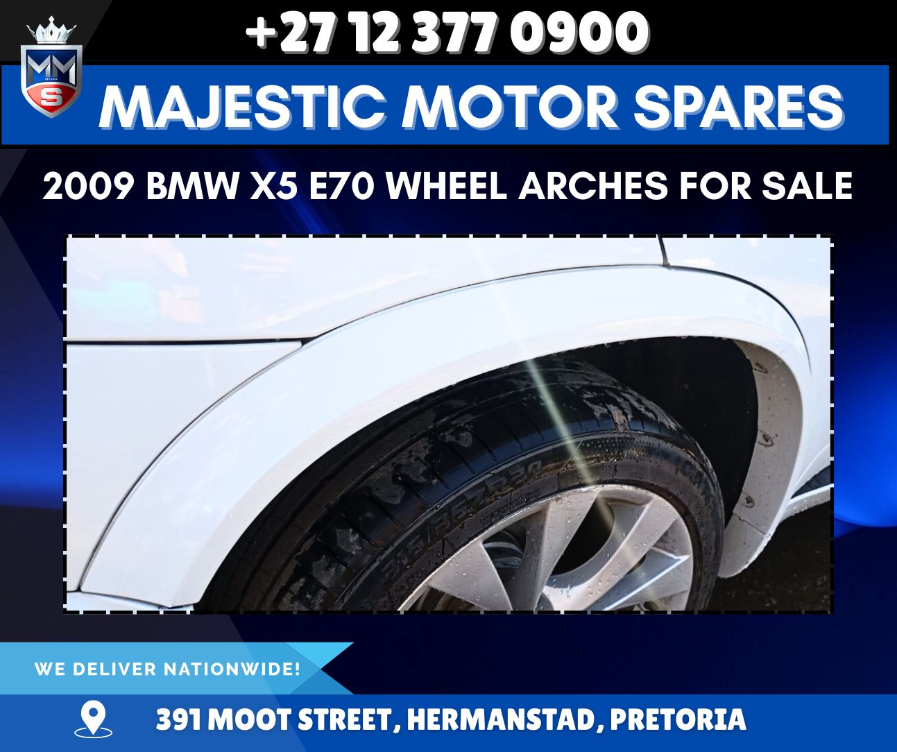 BMW X5 E70 3.0D xDrive (2009) Wheel Arches – Used - Private Seller BMW X5 E70 3.0D xDrive (2009) Wheel Arches – Used - Private Seller