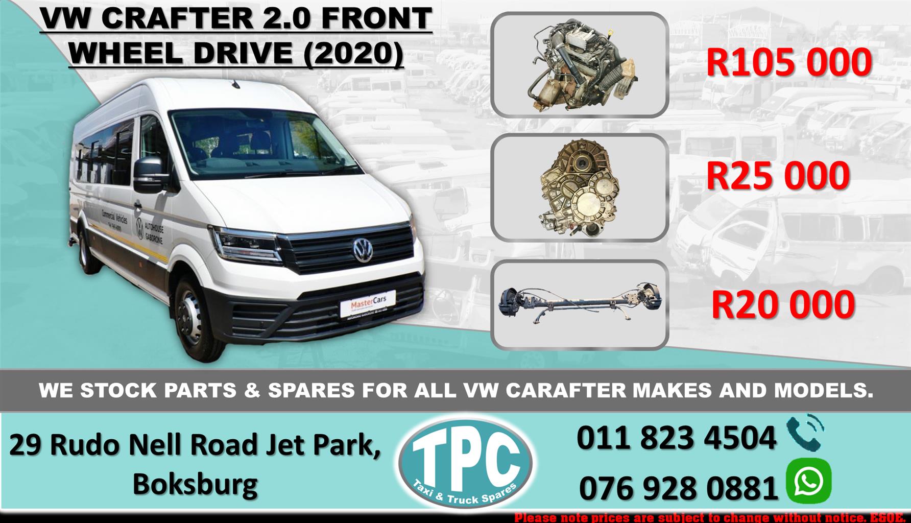 Vw 2024 crafter parts