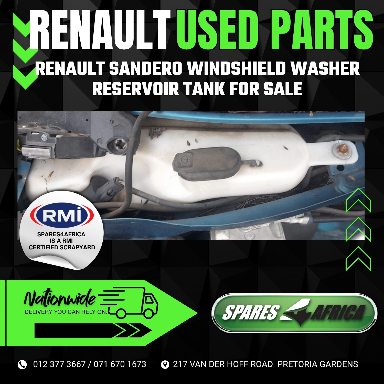 RENAULT SANDERO WINDSHIELD WASHER RESERVOIR (USED) – FOR SALE - Private Seller RENAULT SANDERO WINDSHIELD WASHER RESERVOIR (USED) – FOR SALE - Private Seller