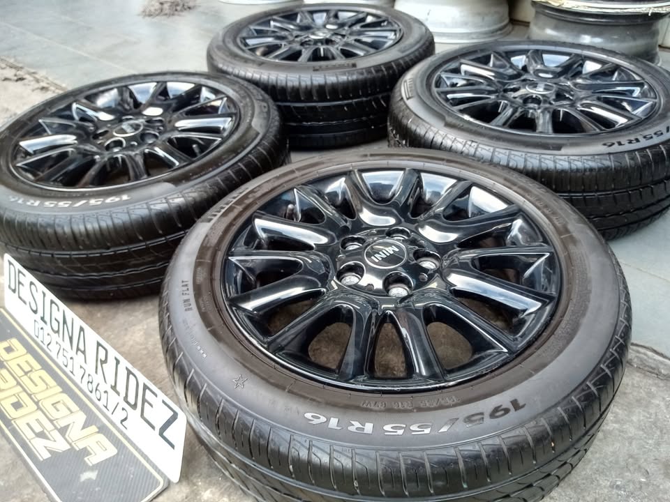 rims/wheels & tyres mini cooper 5x120pcd 195/55 r16 - Private Seller rims/wheels & tyres mini cooper 5x120pcd 195/55 r16 - Private Seller