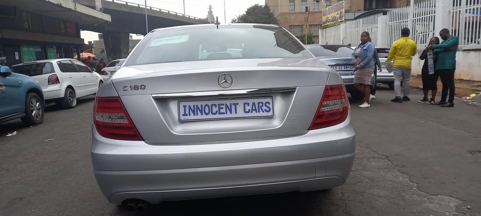 2012 MERCEDES BENZ C180 PETROL AUTOMATIC TRANSMISSION, SILVER COLOUR