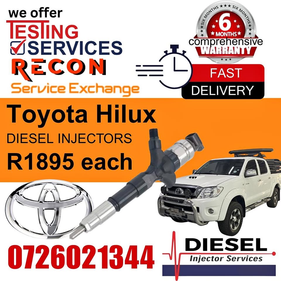 Toyota Hilux diesel injectors for sale