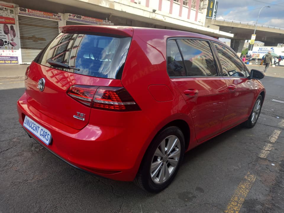 2015 VW GOLF 7 1.4 TSI BLUEMOTION PETROL, AUTOMATIC TRANSMISSION DSG, RED COLOUR, 89000KM