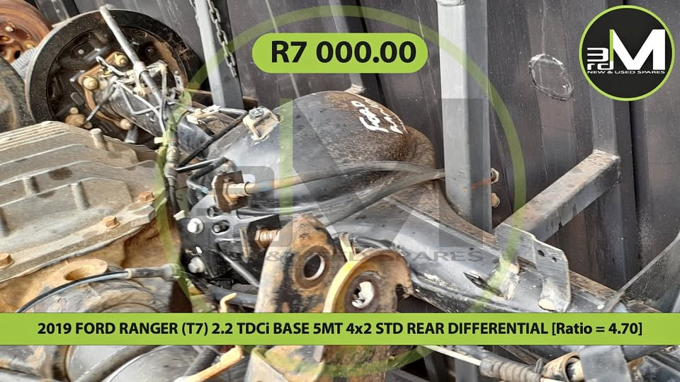 2019 FORD RANGER (T7) 2.2 TDCi BASE 5MT 4x2 STD REAR DIFFERENTIAL [Ratio = 4.70 - Private Seller 2019 FORD RANGER (T7) 2.2 TDCi BASE 5MT 4x2 STD REAR DIFFERENTIAL [Ratio = 4.70 - Private Seller
