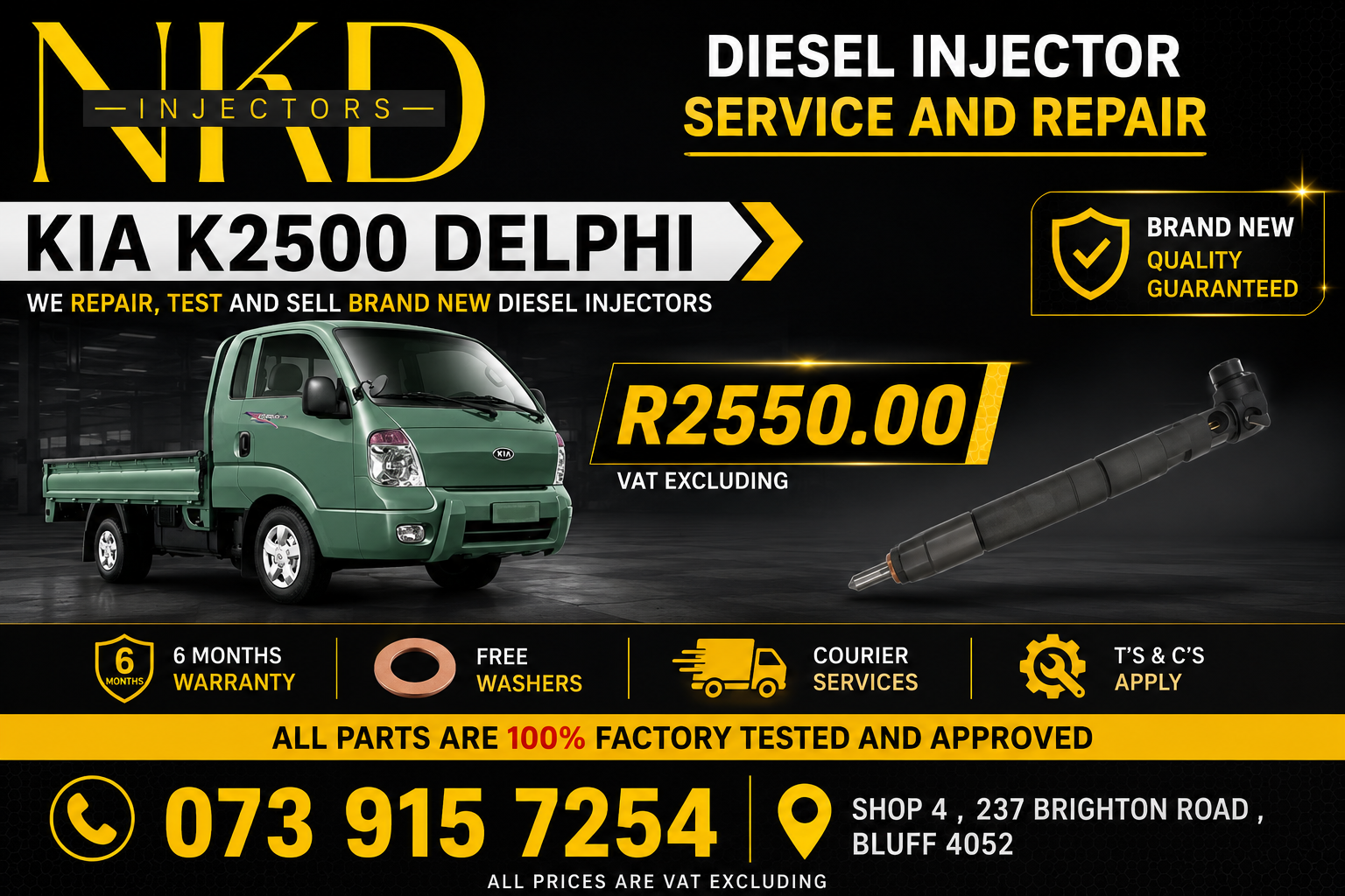 Kia K2500 Diesel Injectors - Private Seller Kia K2500 Diesel Injectors - Private Seller