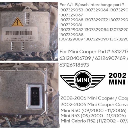 2002 – 08 Mini Cooper / JCW Xenon ballast module