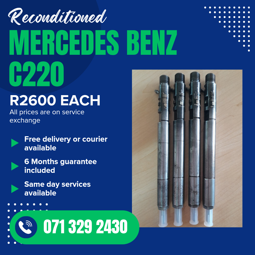 MERCEDES BENZ C220 DIESEL INJECTORS FOR SALE WITH WARRANTY - Private Seller MERCEDES BENZ C220 DIESEL INJECTORS FOR SALE WITH WARRANTY - Private Seller