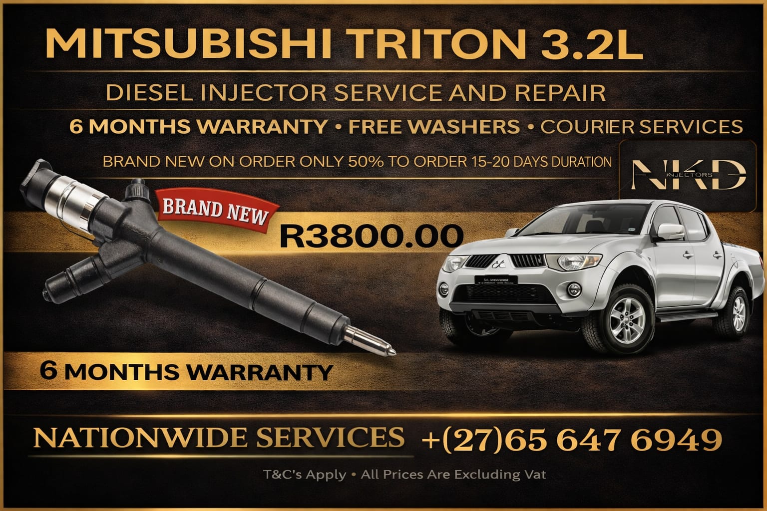 Mitsibushi Triton 3.2l Diesel Injectors - Private Seller Mitsibushi Triton 3.2l Diesel Injectors - Private Seller
