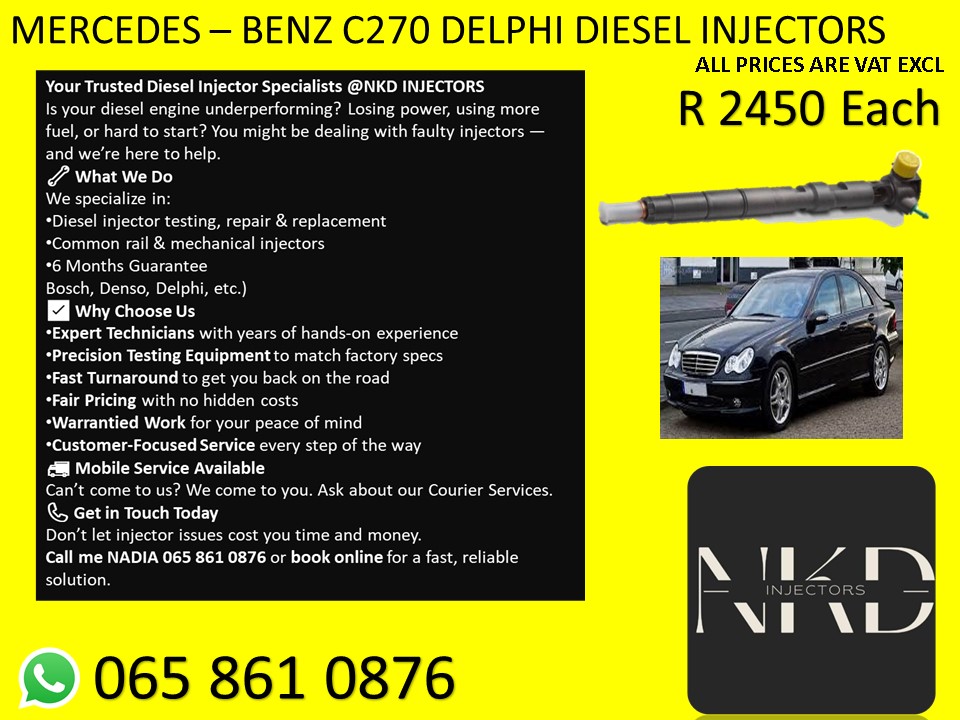 Mercedes C270 injectors for sale or recon with warranty and reports - Private Seller Mercedes C270 injectors for sale or recon with warranty and reports - Private Seller