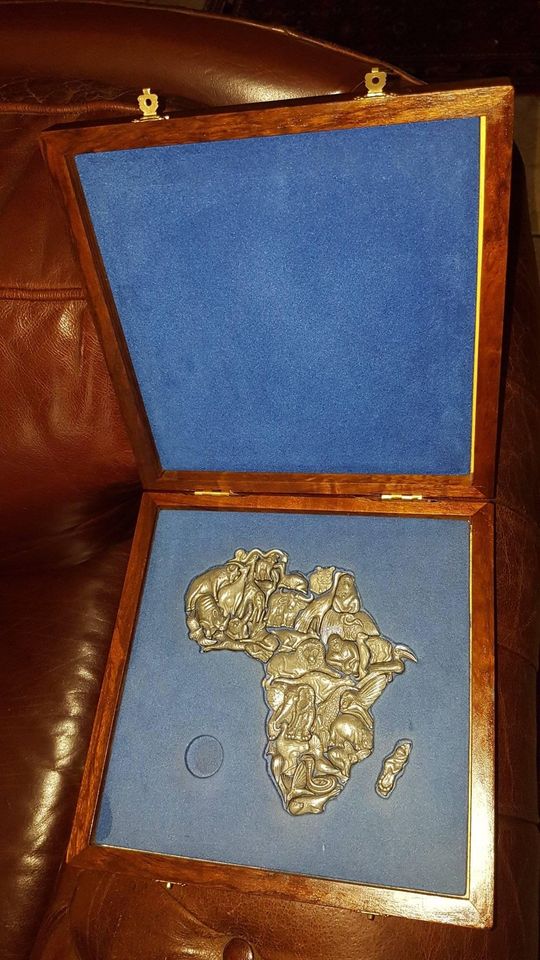 Africa Pewter Map Puzzle