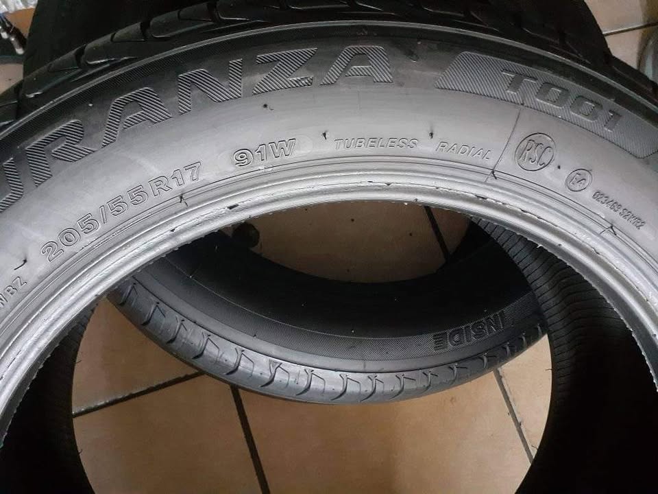 205/55/17 Bridgestone Run Flat Tyres for Sale. Contact - Private Seller