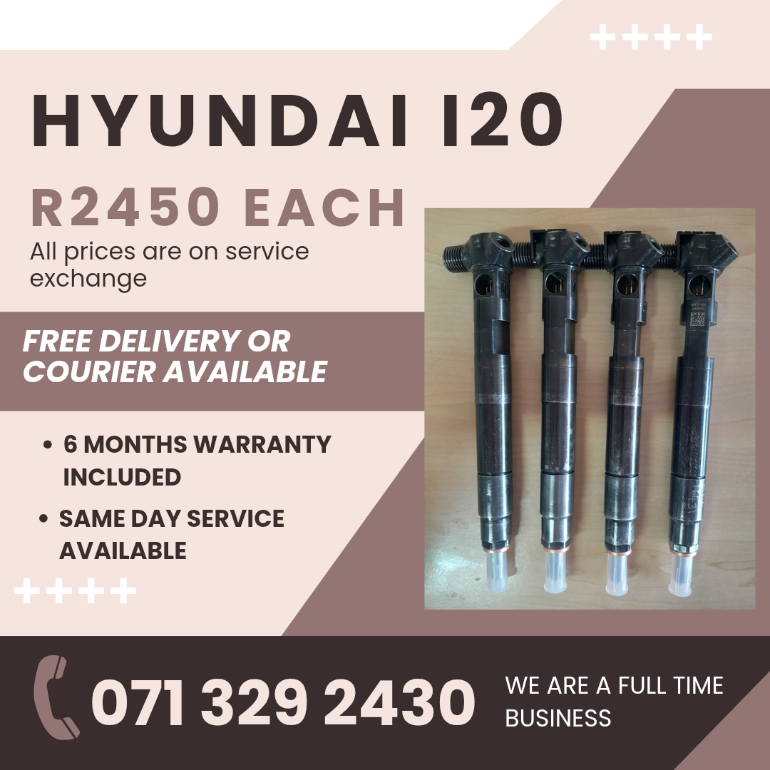 HYUNDAI I20 INJECTORS FOR SALE WITH WARRANTY INCLUDED - Private Seller HYUNDAI I20 INJECTORS FOR SALE WITH WARRANTY INCLUDED - Private Seller