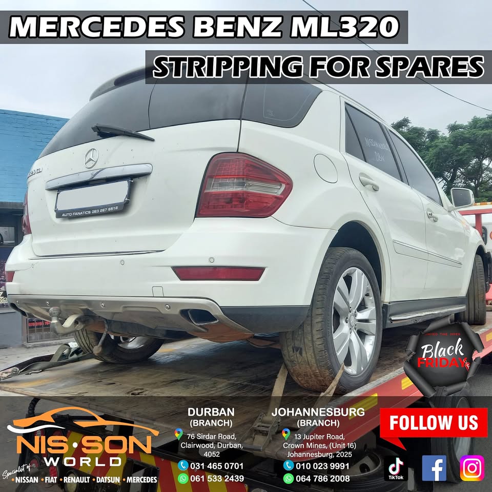 Mercedes Benz ML320 Stripping for Spares