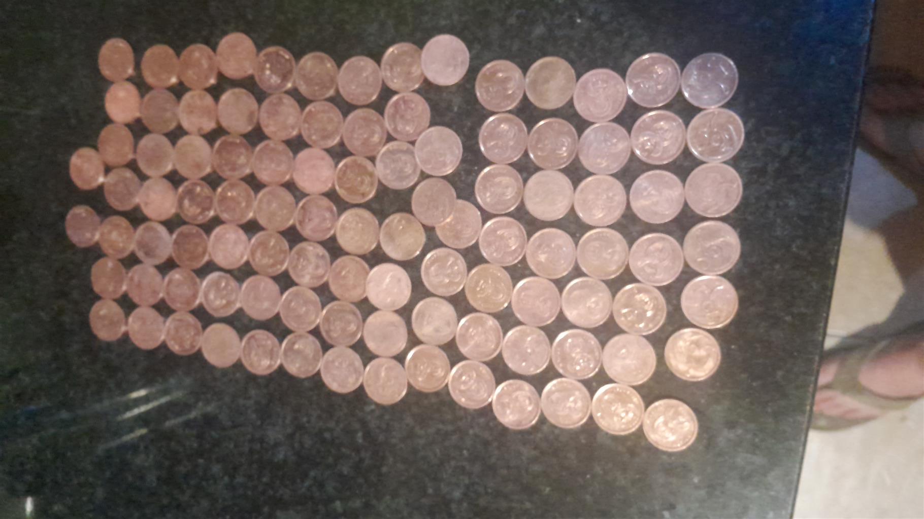 5c coins 100 coins 5c coins 100 coins