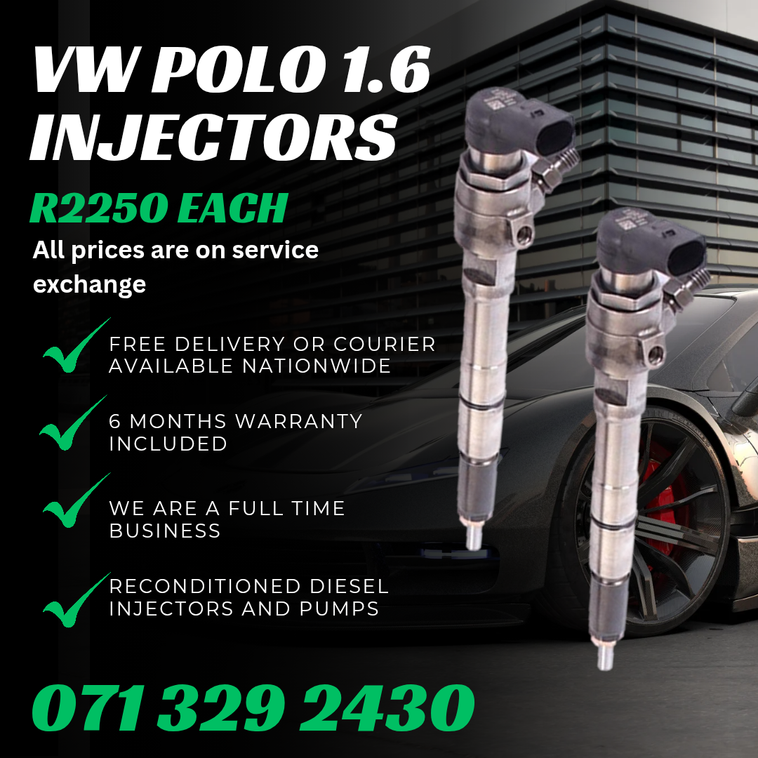 VW POLO 1.6 INJECTORS FOR SALE WITH WARRANTY - Private Seller VW POLO 1.6 INJECTORS FOR SALE WITH WARRANTY - Private Seller