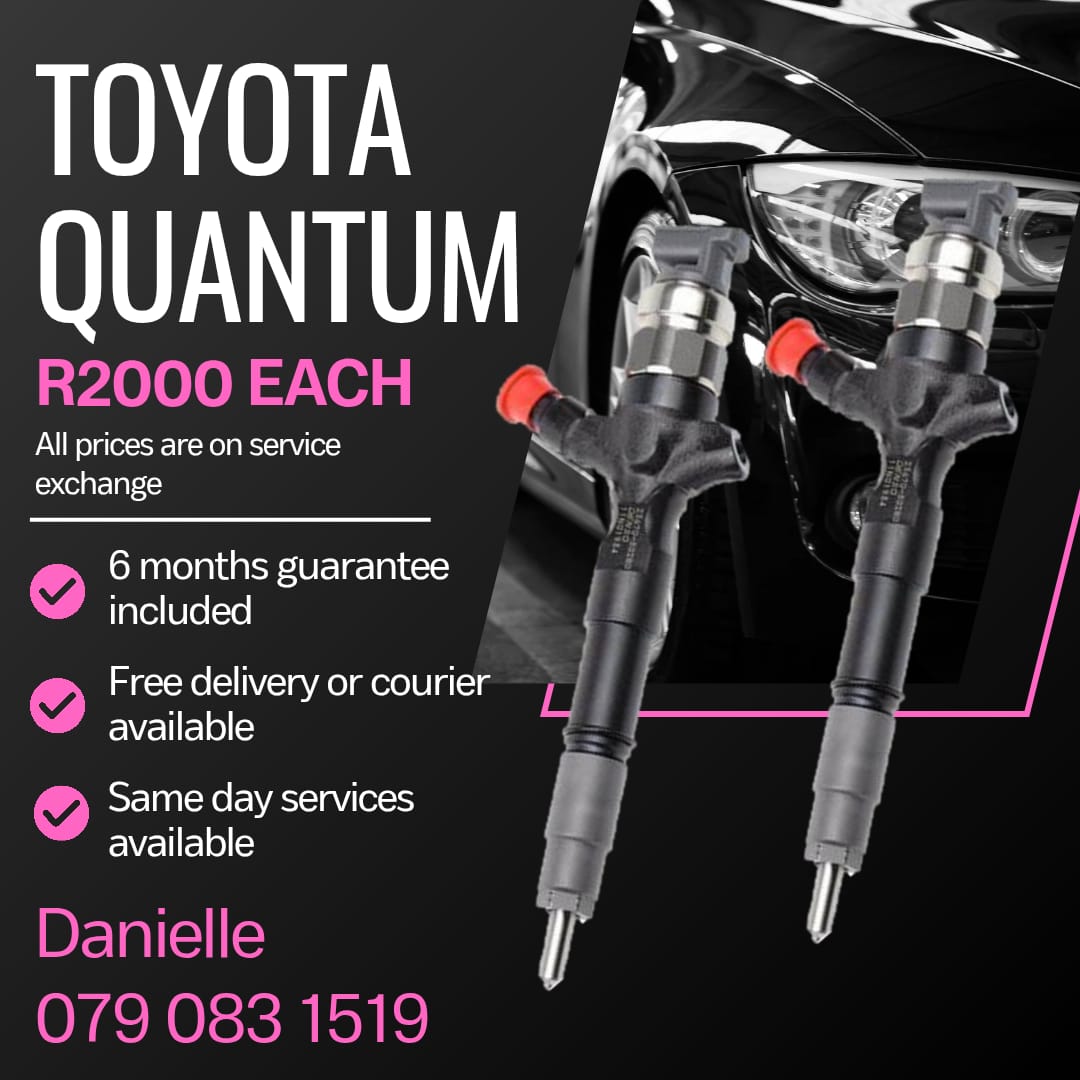 TOYOTA QUANTUM INJECTORS FOR SALE WITH WARRANTY INCLUDED - Private Seller TOYOTA QUANTUM INJECTORS FOR SALE WITH WARRANTY INCLUDED - Private Seller