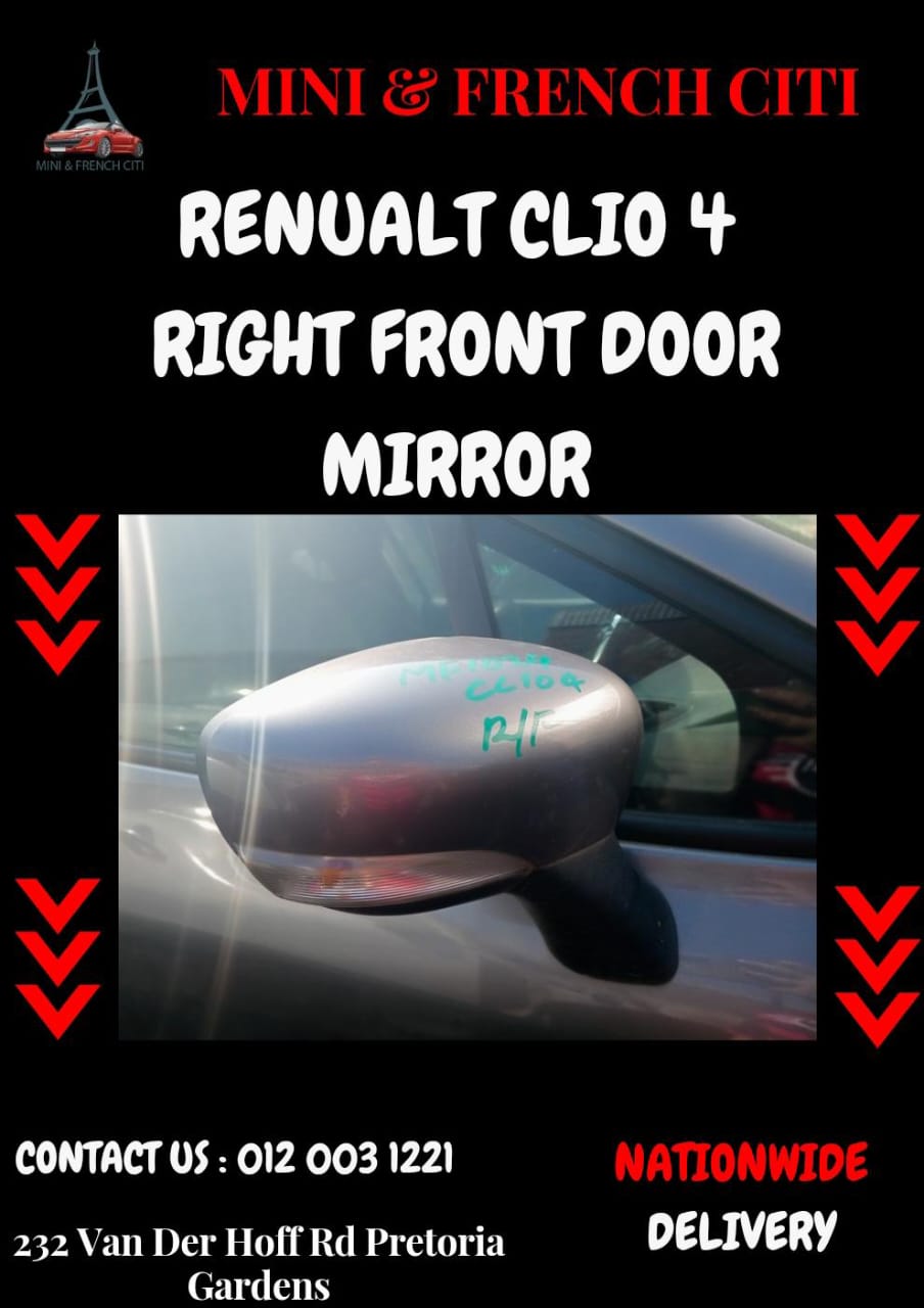 Renault Clio 4 Used Right Front Mirror for Sale - Private Seller Renault Clio 4 Used Right Front Mirror for Sale - Private Seller