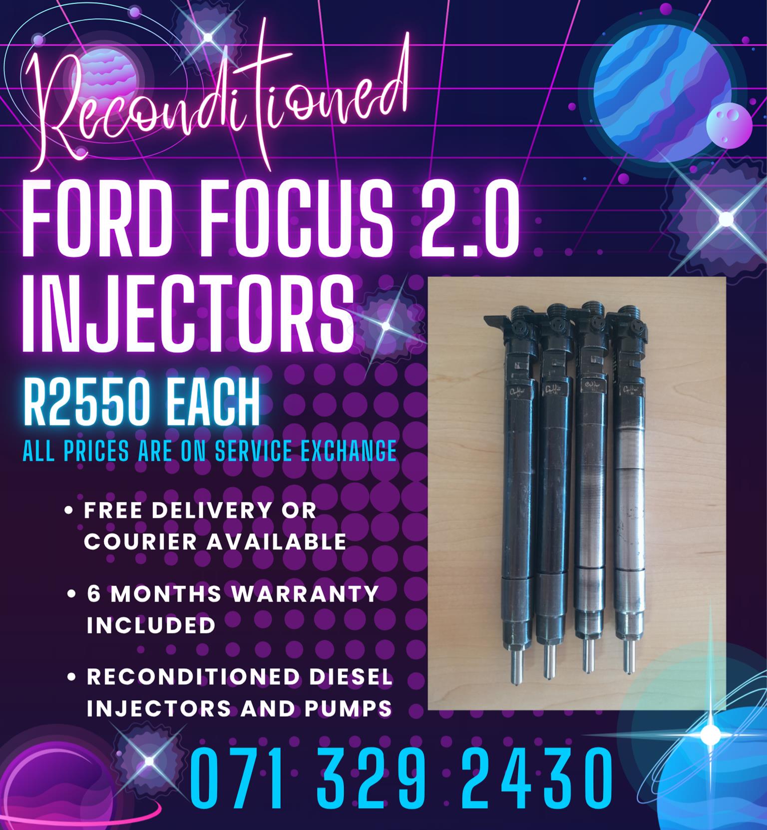 FORD FOCUS 2.0 INJECTORS FOR SALE WITH WARRANTY - Private Seller FORD FOCUS 2.0 INJECTORS FOR SALE WITH WARRANTY - Private Seller