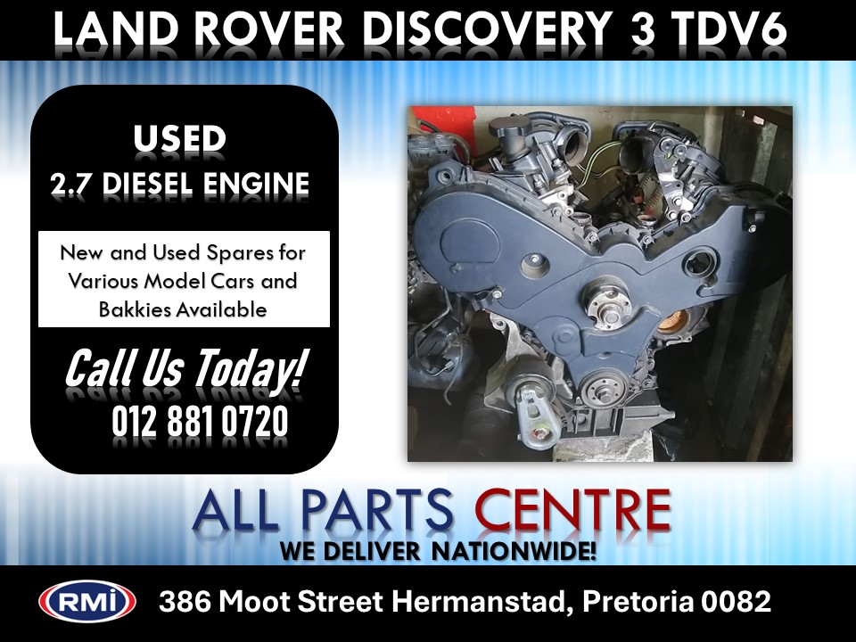 Land Rover Discovery 3 TDV6 Used 2.7 Diesel Engine for Sale Land Rover Discovery 3 TDV6 Used 2.7 Diesel Engine for Sale