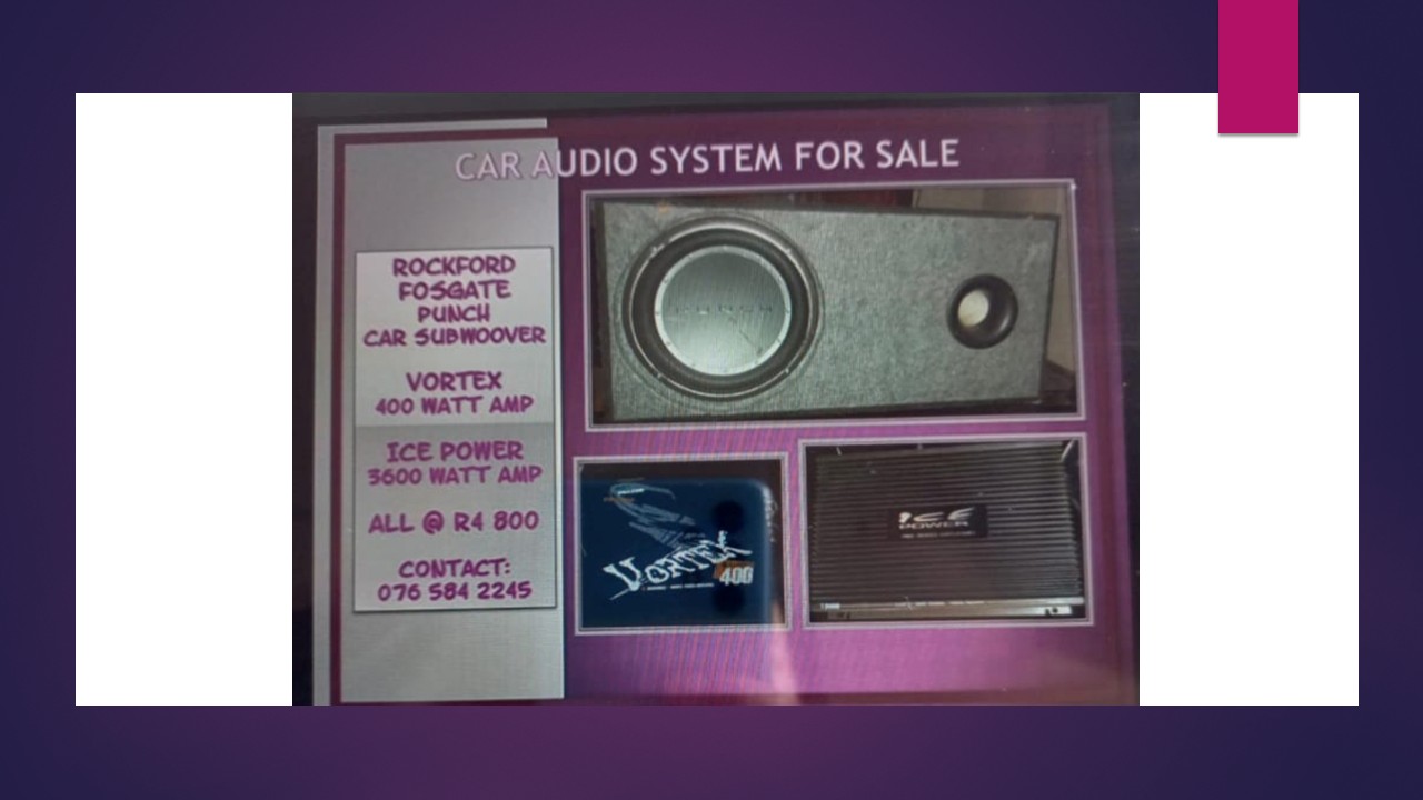 Car Audio Sound System For Sale