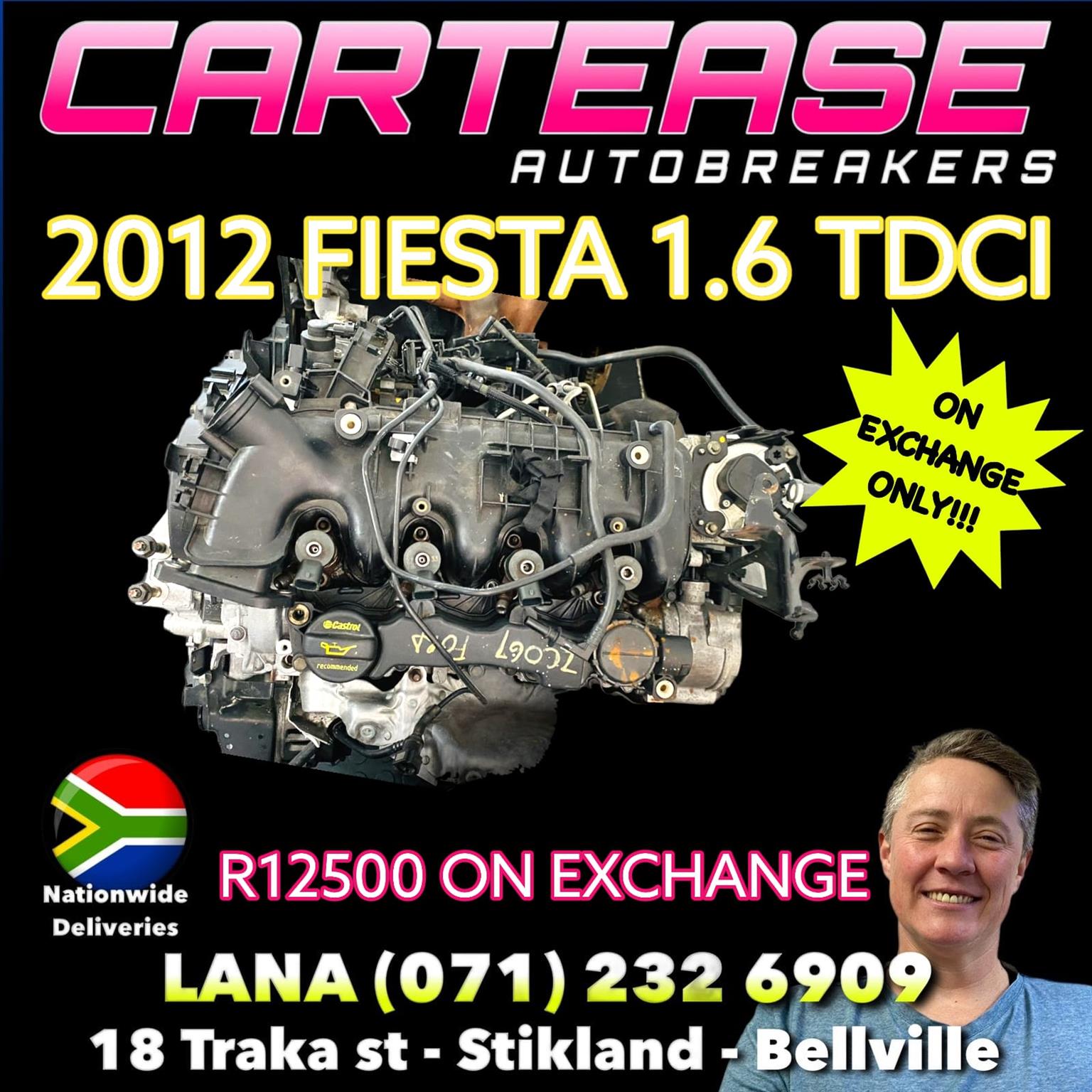 2012 FIESTA 1.6 TDCI ENGINE FOR SALE - Private Seller