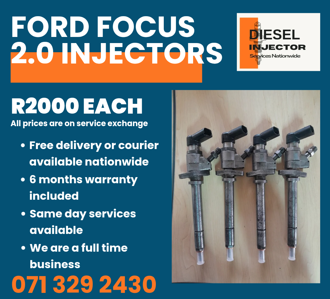FORD FOCUS 2.0 INJECTORS FOR SALE WITH WARRANTY ON