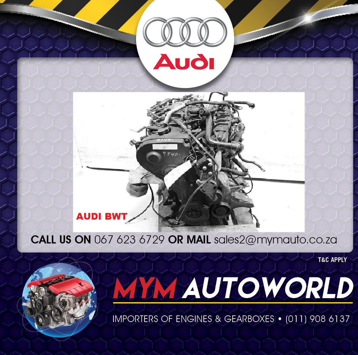 AUDI 2.0 TURBO BWT ENGINE FOR SALE - Private Seller AUDI 2.0 TURBO BWT ENGINE FOR SALE - Private Seller