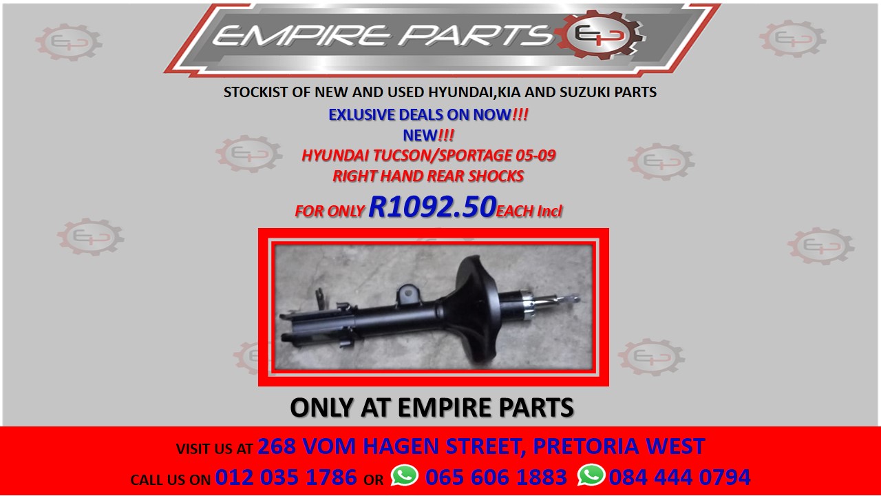 HYUNDAI TUCSON/SPORTAGE 05-09 RIGHT HAND REAR SHOCKS - Private Seller
