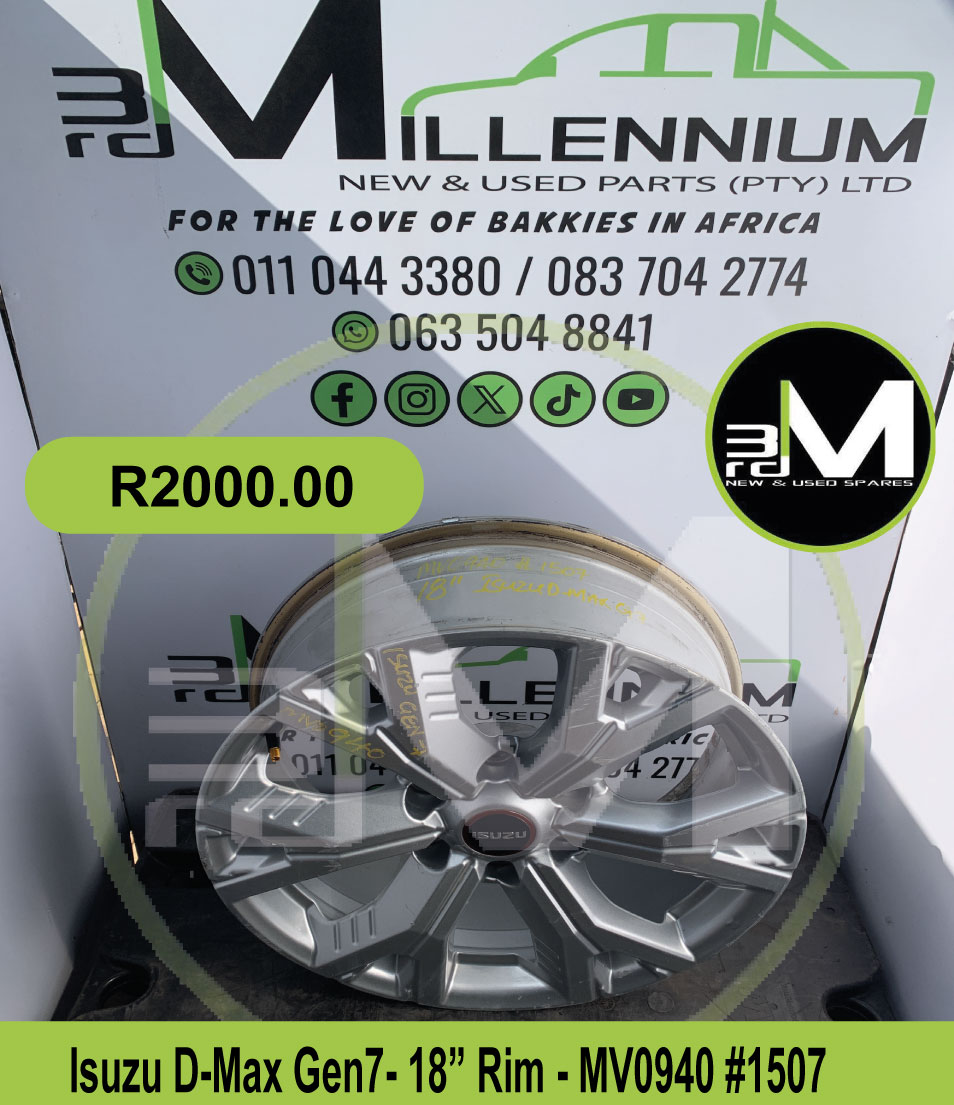 18" Rim - Isuzu D-max Gen7 - Private Seller 18" Rim - Isuzu D-max Gen7 - Private Seller