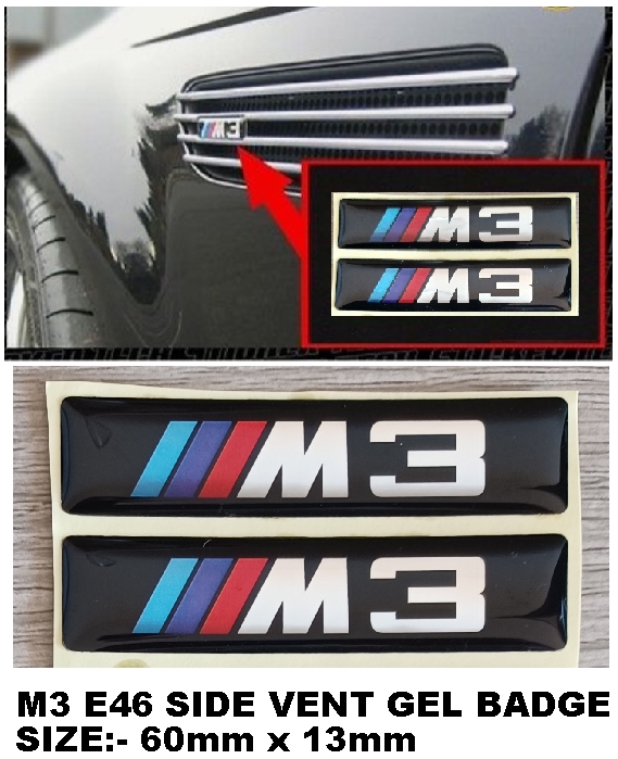 E46 BMW side vent M3 badges emblems - Private Seller