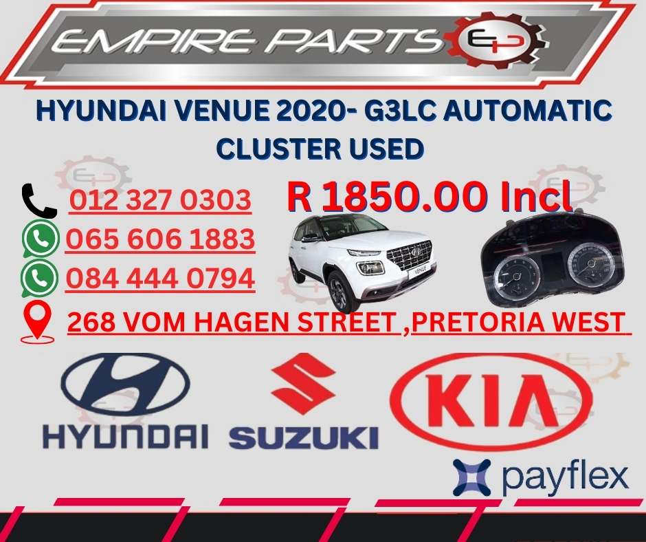 HYUNDAI VENUE 2020- G3LC AUTOMATIC CLUSTER - Private Seller HYUNDAI VENUE 2020- G3LC AUTOMATIC CLUSTER - Private Seller