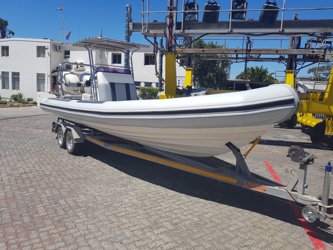 Boat - Ballistic 7.8 RIB, new factory fitted Hypalon pontoons