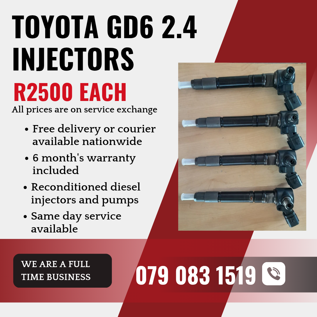 TOYOTA GD6 2.4 INJECTORS FOR SALE WITH WARRANTY - Private Seller TOYOTA GD6 2.4 INJECTORS FOR SALE WITH WARRANTY - Private Seller