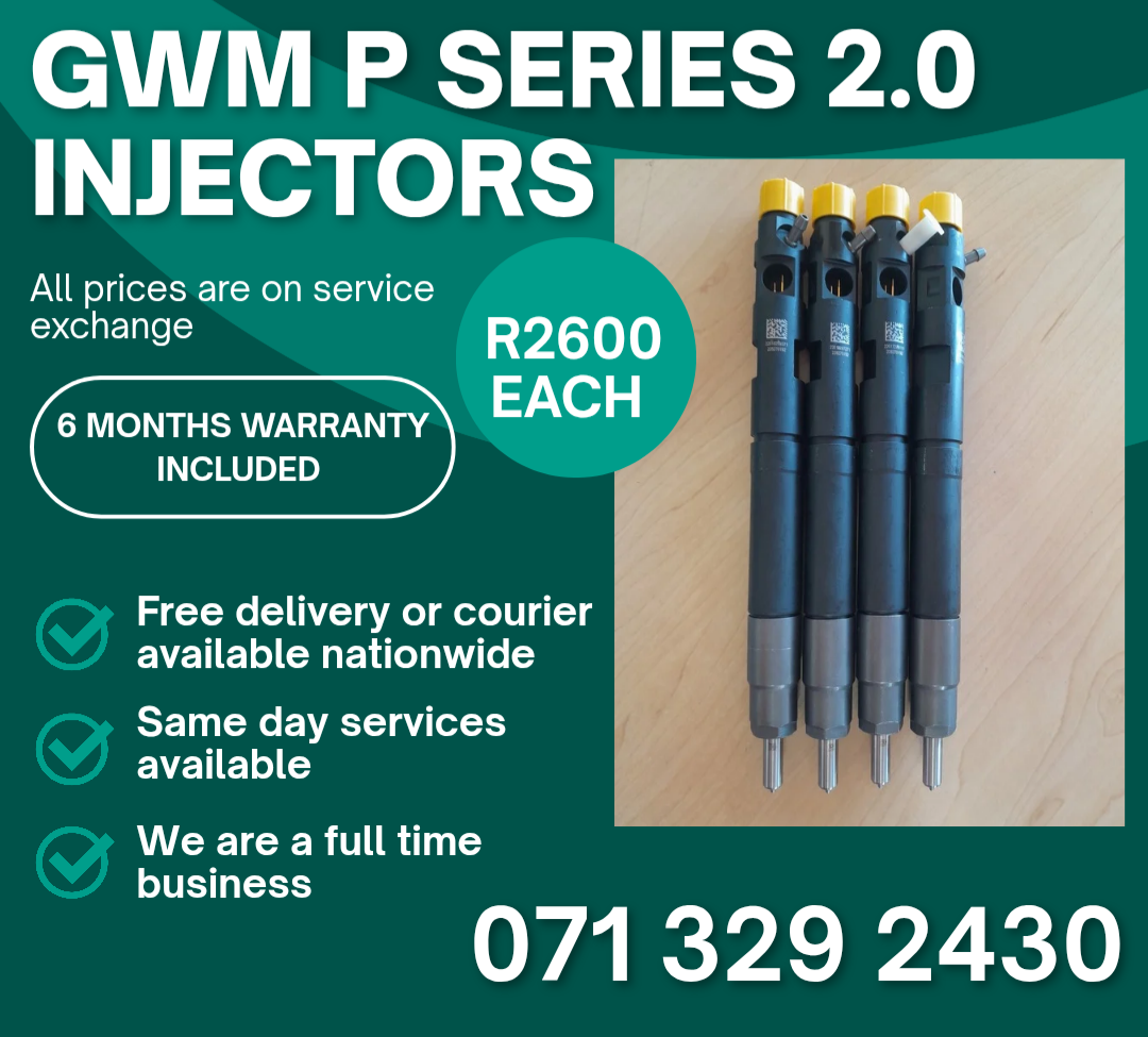 GWM p series 2.0 INJECTORS FOR SALE WITH WARRANTY