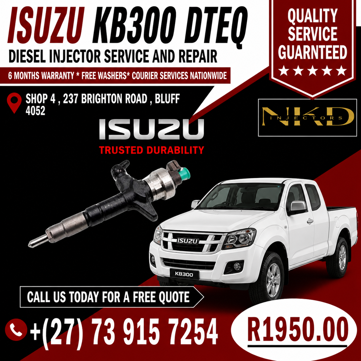 ISUZU DTEC INJECTORS (REPAIR) - Private Seller ISUZU DTEC INJECTORS (REPAIR) - Private Seller